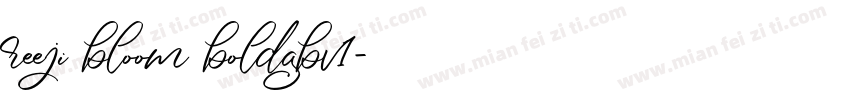 reeji bloom boldgbv1字体转换